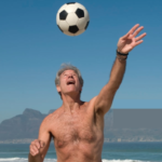 Senior soccer player